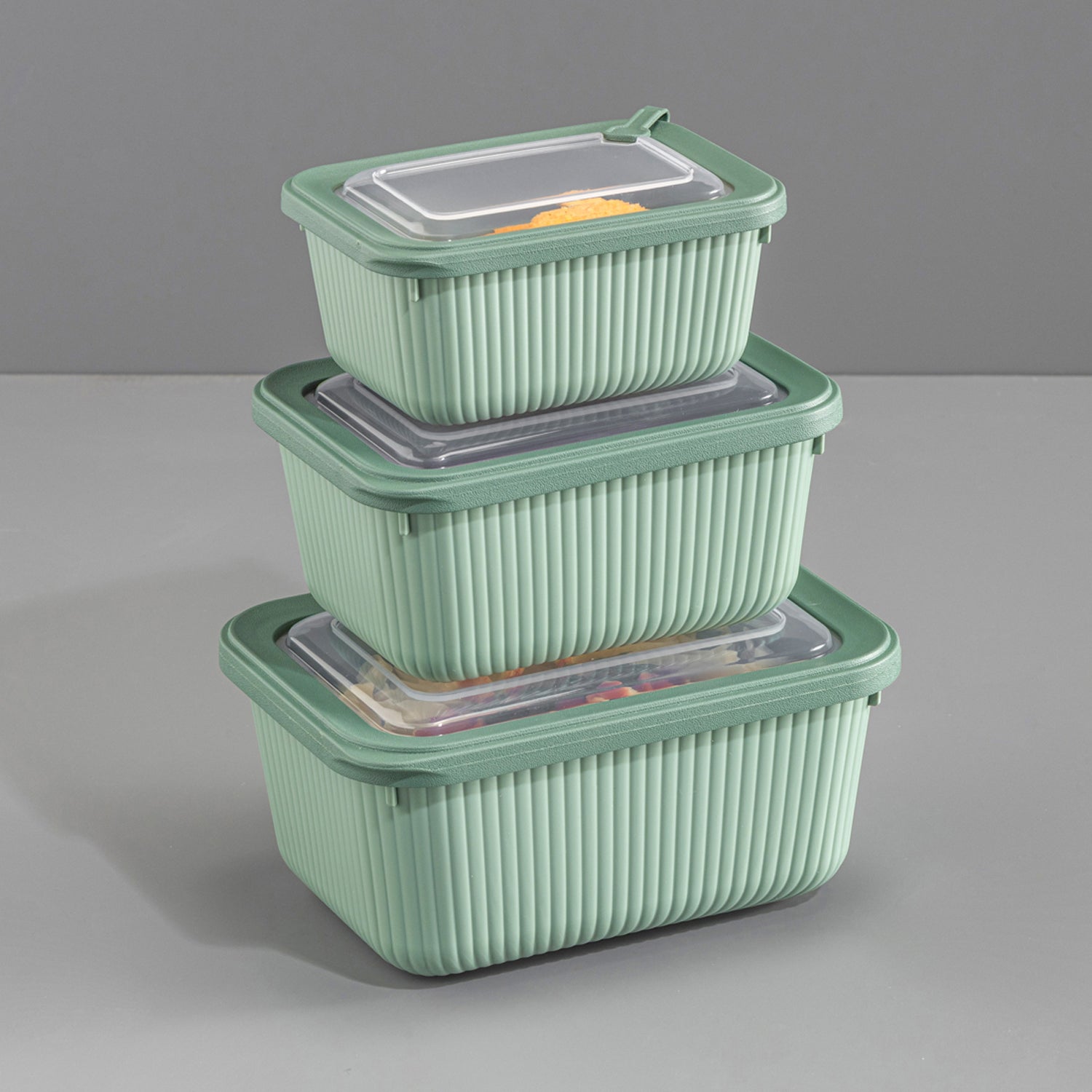 Turgla Home Microline 6 piece Microwave Safe Food Storage Containers, Green