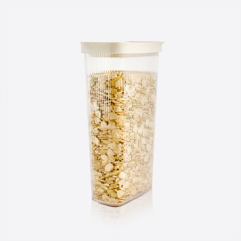 Turgla Home 4 Pc. Fluted Clear Airtight Food Containers (Set of 2)