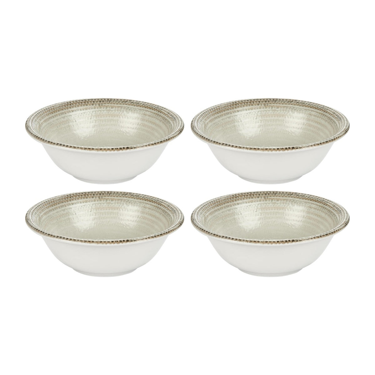 Misis dia.6" h:0" 12 oz. Round Brown Vitrified Bowl (Set of 4)