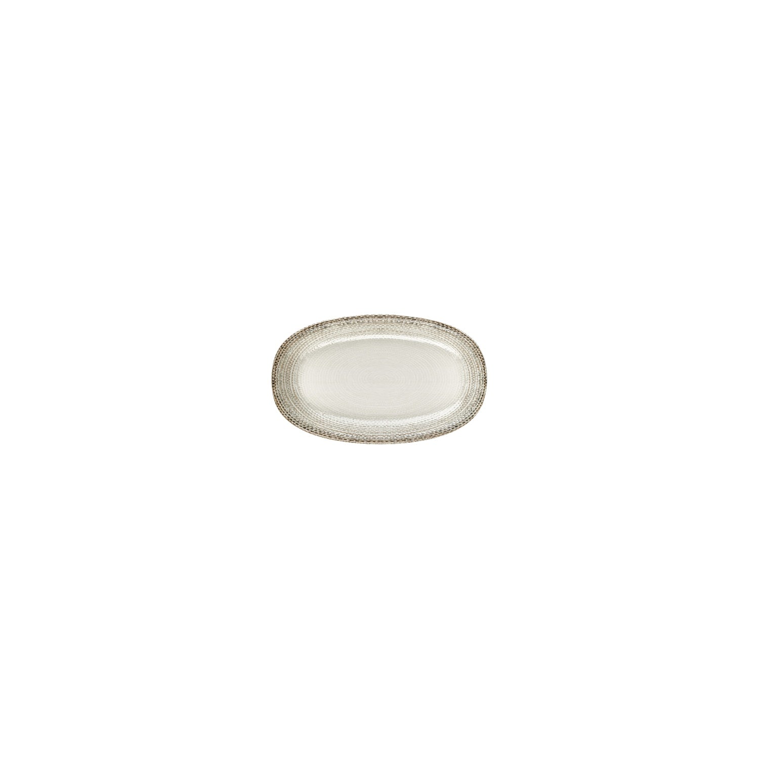 Misis 6" x 3.5" x h:0.75" Oval Brown Vitrified Platter (1 each)