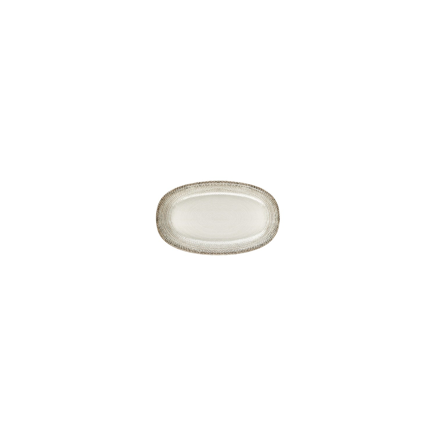 Misis 6" x 3.5" x h:0.75" Oval Brown Vitrified Platter (1 each)