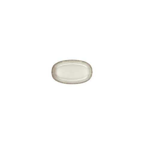 Misis 6" x 3.5" x h:0.75" Oval Brown Vitrified Platter (1 each)