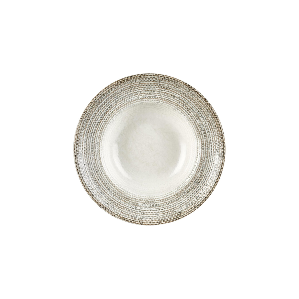 Misis dia.10.75" h:0" 17 oz. Round Brown Vitrified Deep Plate (Set of 2)