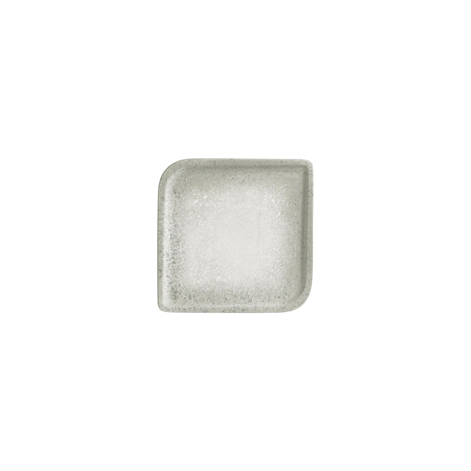 Natura Ocean 6" x 6" Square Blue Vitrified Plate (Set of 4)