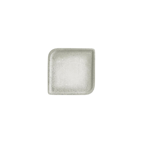 Natura Ocean 6" x 6" Square Blue Vitrified Plate (Set of 4)