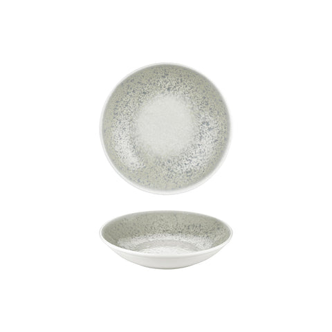 Natura Ocean dia.8.25" h:0" 27 oz. Round Blue Vitrified Deep Plate (Set of 2)