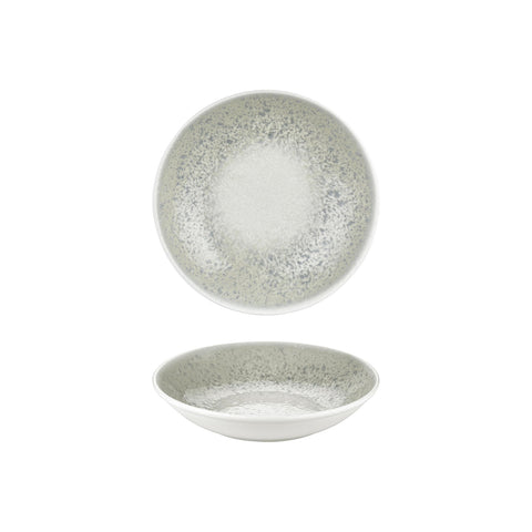 Natura Ocean dia.9" h:1.75" 34 oz. Round Blue Vitrified Deep Plate (Set of 6)