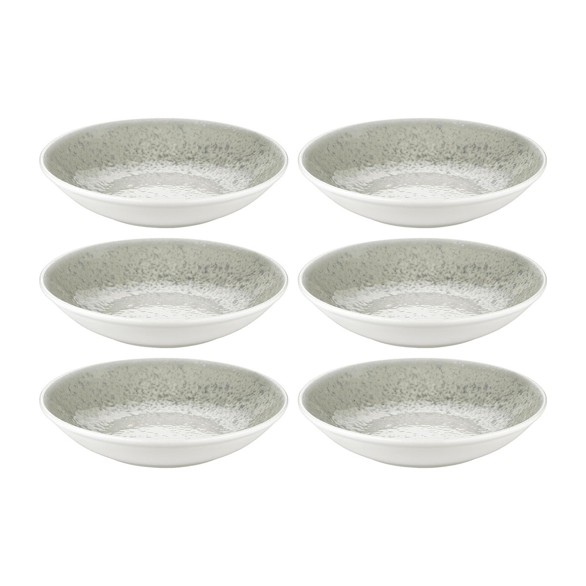 Natura Ocean dia.9" h:1.75" 34 oz. Round Blue Vitrified Deep Plate (Set of 6)