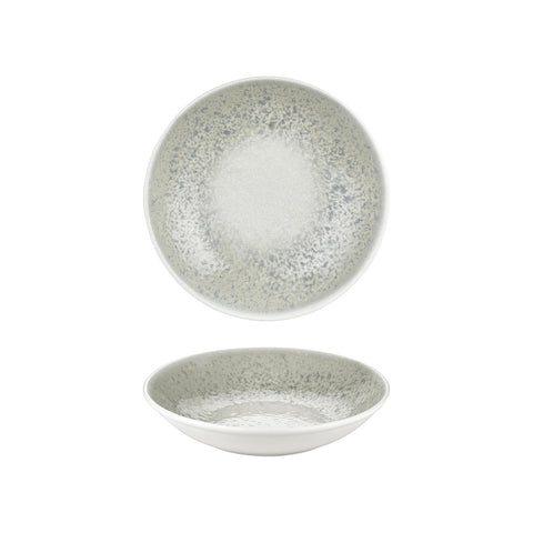 Natura Ocean dia.9.75" h:0" 44 oz. Round Blue Vitrified Deep Plate (Set of 2)