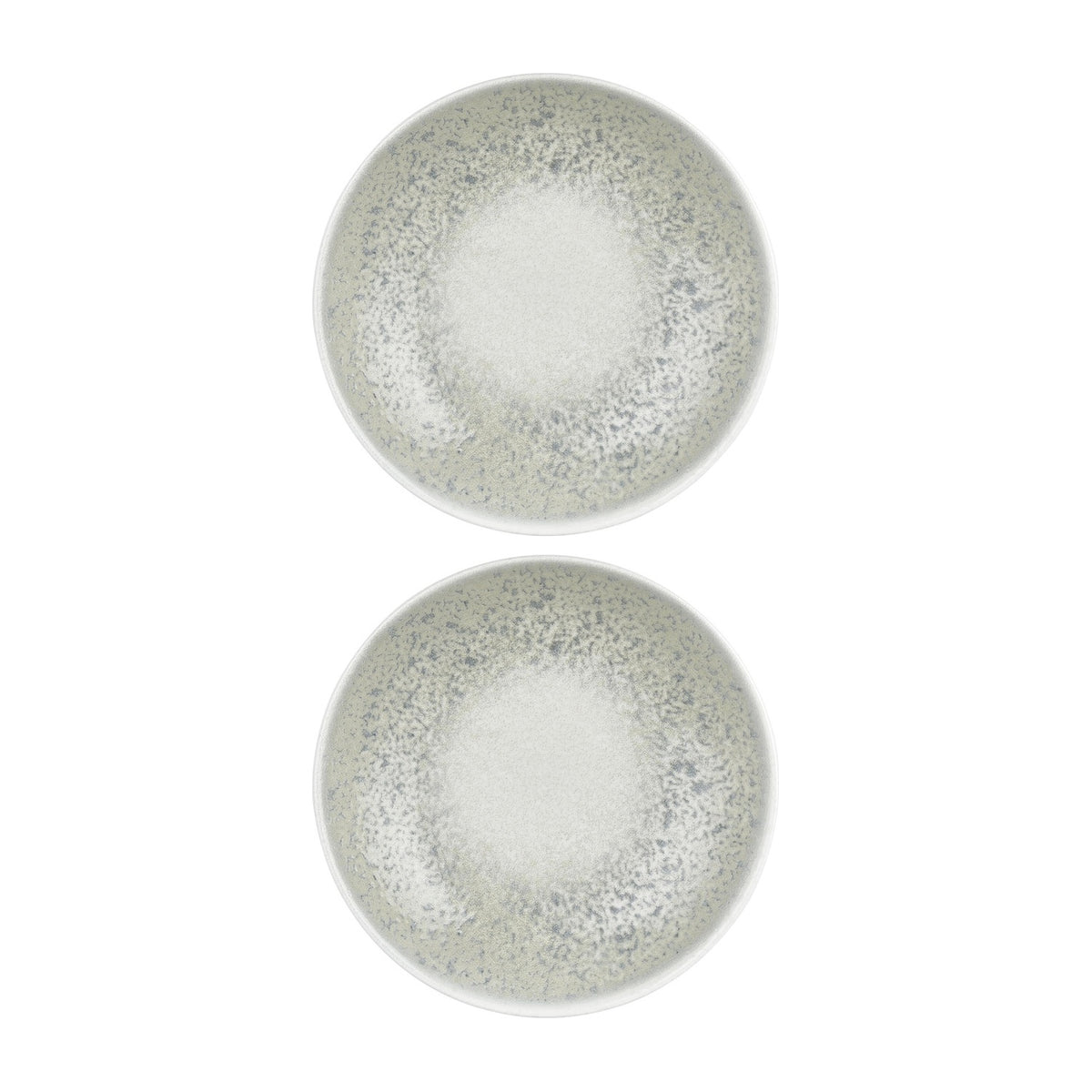 Natura Ocean dia.9.75" h:0" 44 oz. Round Blue Vitrified Deep Plate (Set of 2)
