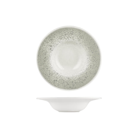 Natura Ocean dia.9.75" h:0" 14 oz. Round Blue Vitrified Deep Plate (Set of 2)