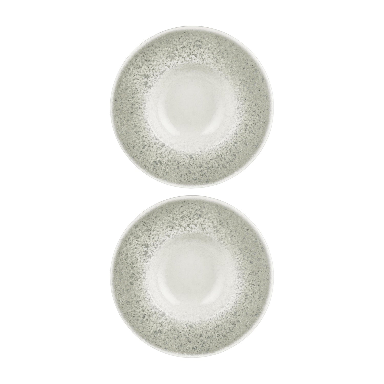 Natura Ocean dia.9.75" h:0" 14 oz. Round Blue Vitrified Deep Plate (Set of 2)