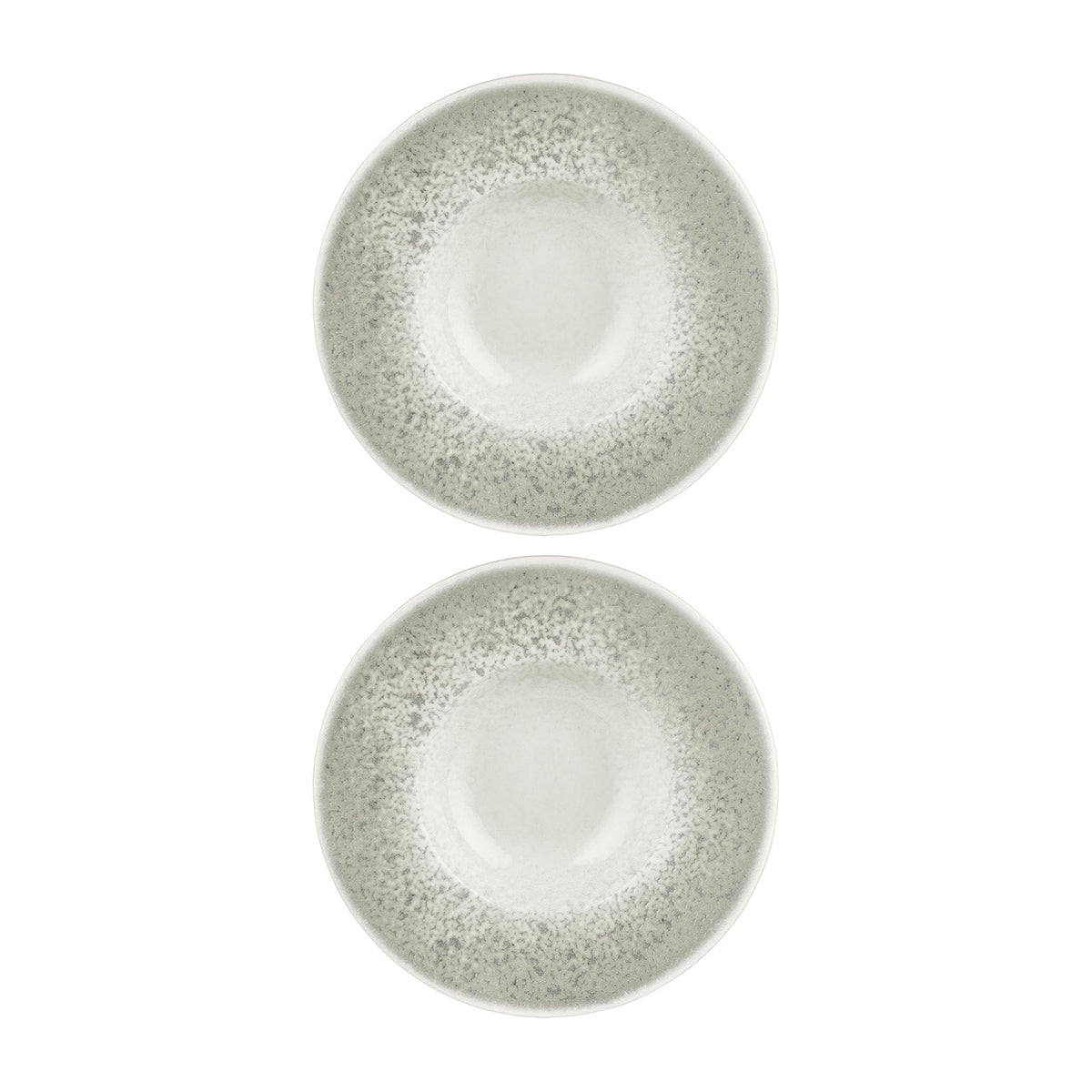 Natura Ocean dia.9.75" h:0" 14 oz. Round Blue Vitrified Deep Plate (Set of 2)