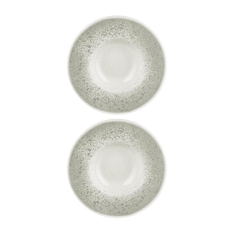 Natura Ocean dia.9.75" h:0" 14 oz. Round Blue Vitrified Deep Plate (Set of 2)