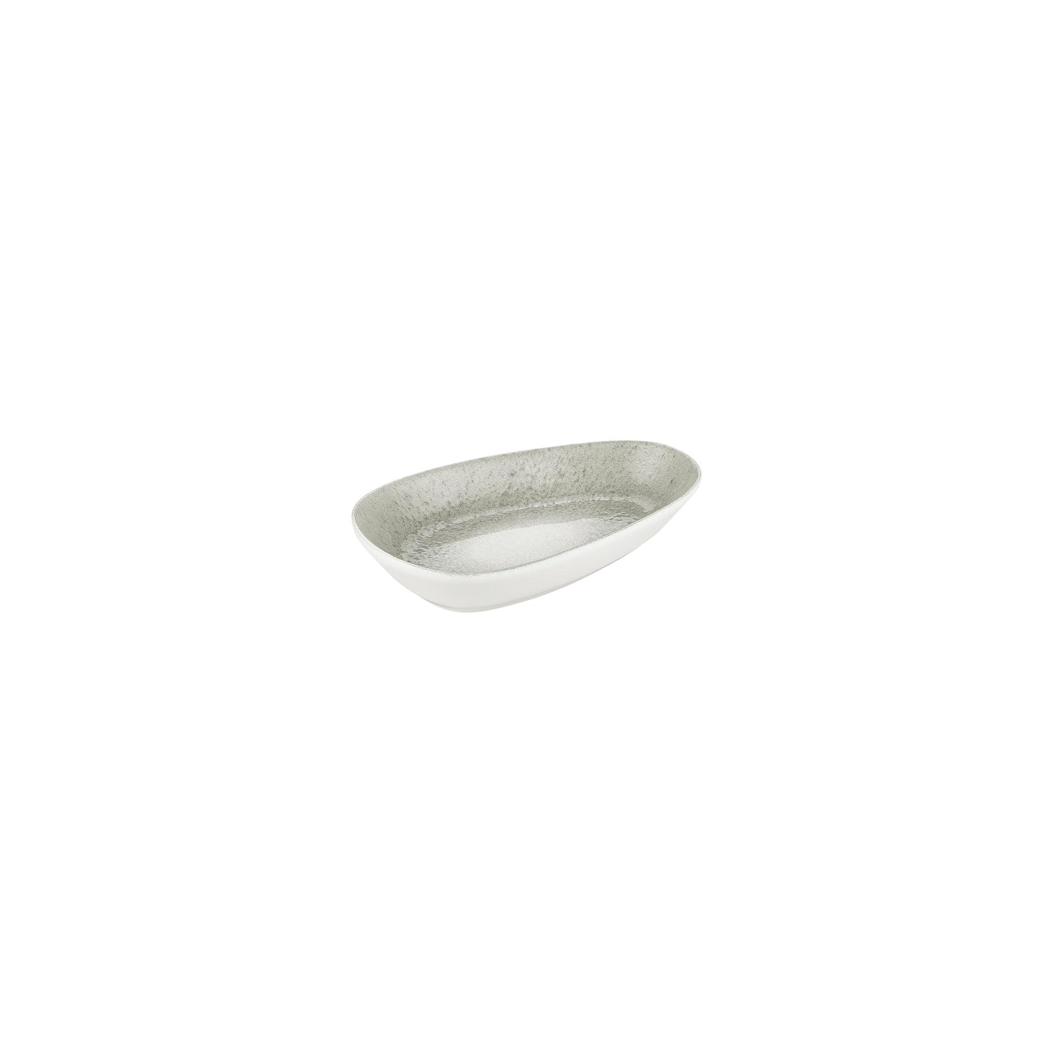 Natura Ocean 6.25" x 4" x h:1.25" Organic Blue Vitrified Platter (1 each)