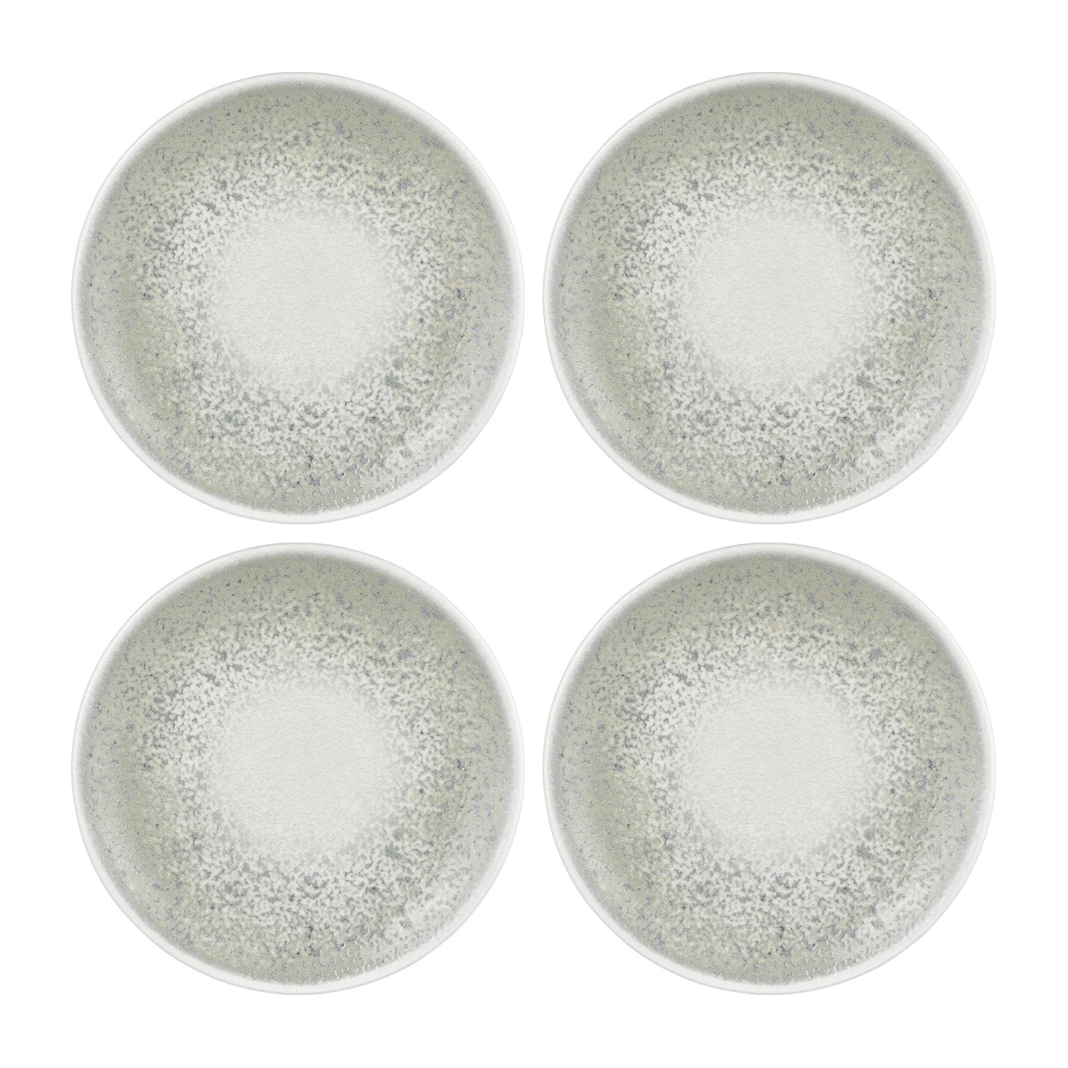Natura Ocean dia.6.75" Round Blue Vitrified Plate (Set of 4)