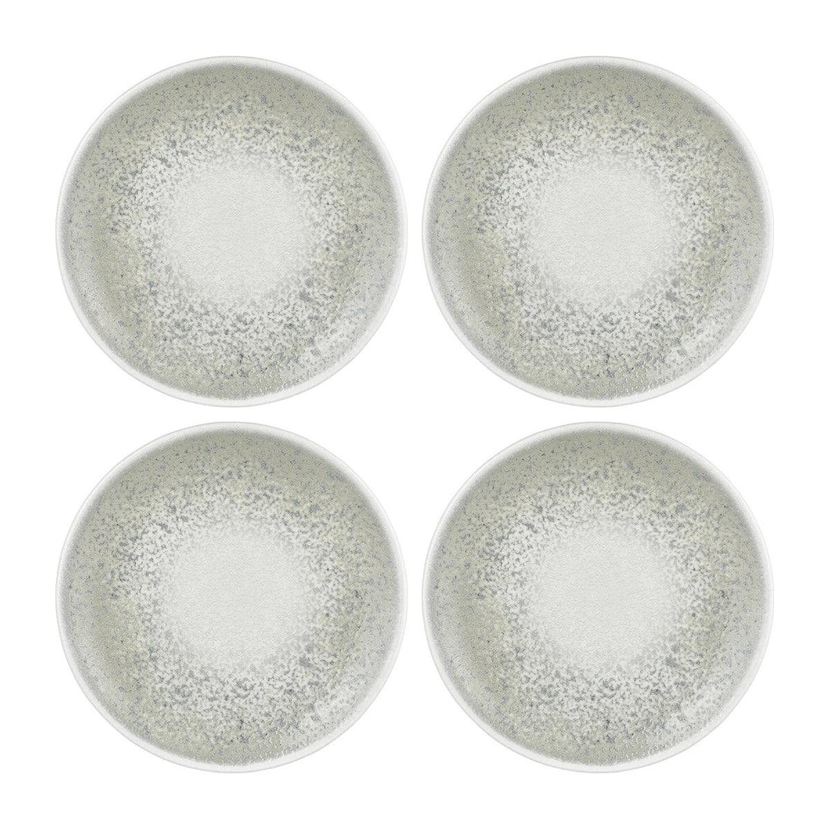 Natura Ocean dia.6.75" Round Blue Vitrified Plate (Set of 4)