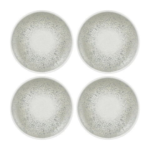 Natura Ocean dia.8.25" Round Blue Vitrified Plate (Set of 4)