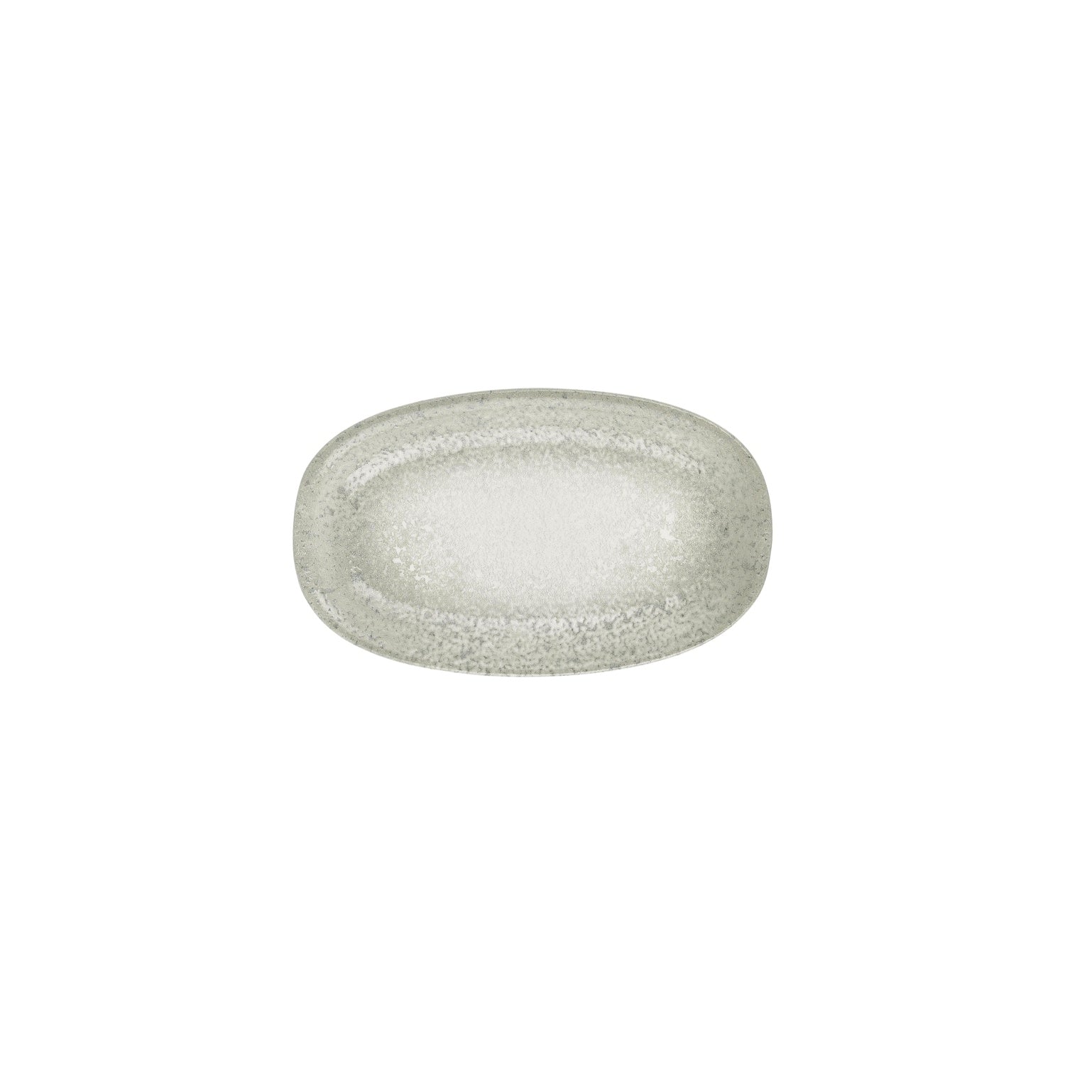 Natura Ocean 9.5" x 5.75" x h:1" Oval Blue Vitrified Platter (1 each)