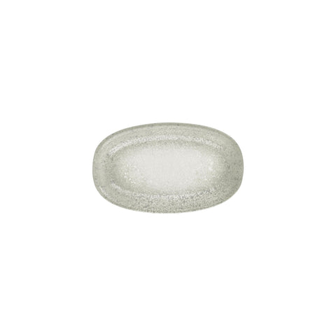 Natura Ocean 9.5" x 5.75" x h:1" Oval Blue Vitrified Platter (1 each)