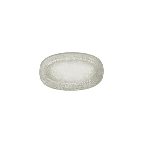 Natura Ocean 9.5" x 5.75" x h:1" Oval Blue Vitrified Platter (1 each)