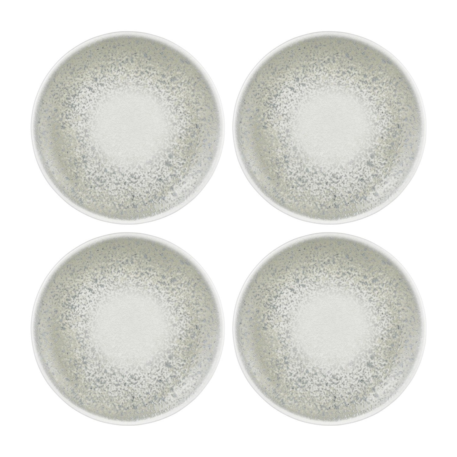 Natura Ocean dia.9.75" Round Blue Vitrified Plate (Set of 4)