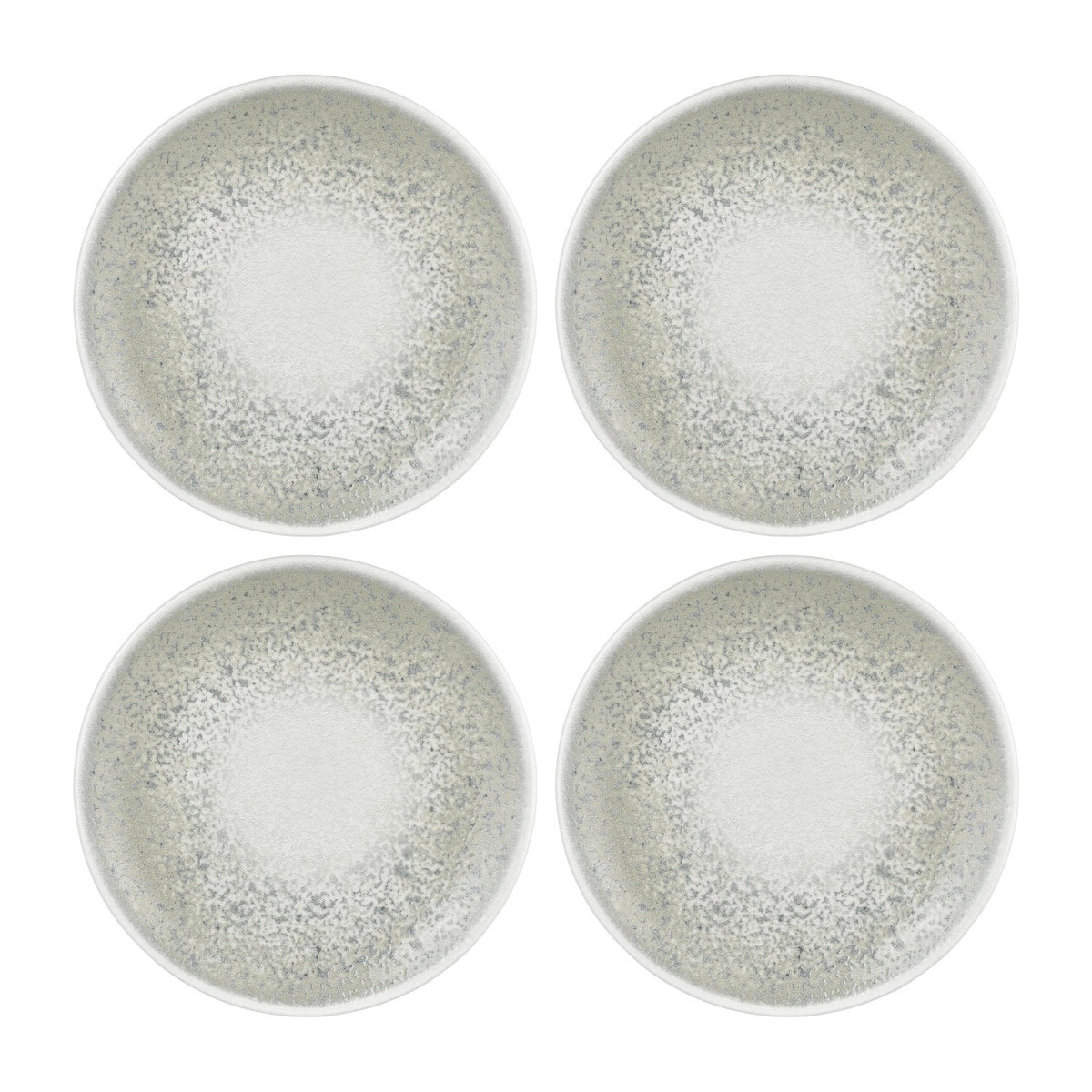 Natura Ocean dia.9.75" Round Blue Vitrified Plate (Set of 4)