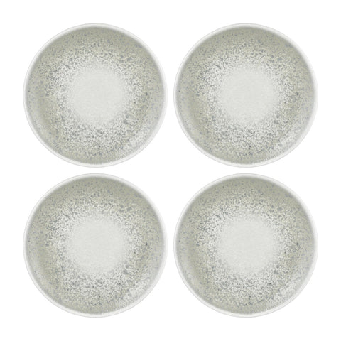 Natura Ocean dia.9.75" Round Blue Vitrified Plate (Set of 4)
