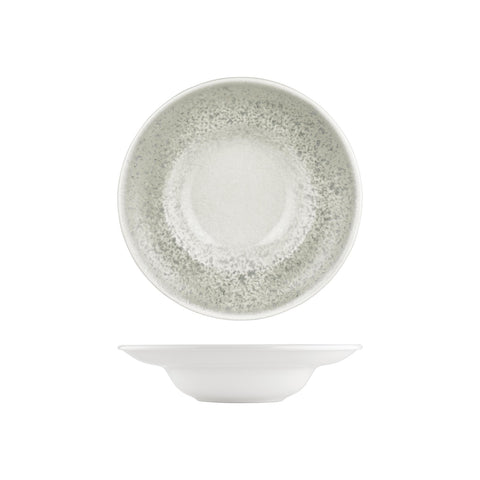 Natura Ocean dia.10.75" h:0" 17 oz. Round Blue Vitrified Deep Plate (Set of 2)