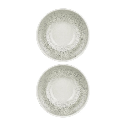 Natura Ocean dia.10.75" h:0" 17 oz. Round Blue Vitrified Deep Plate (Set of 2)