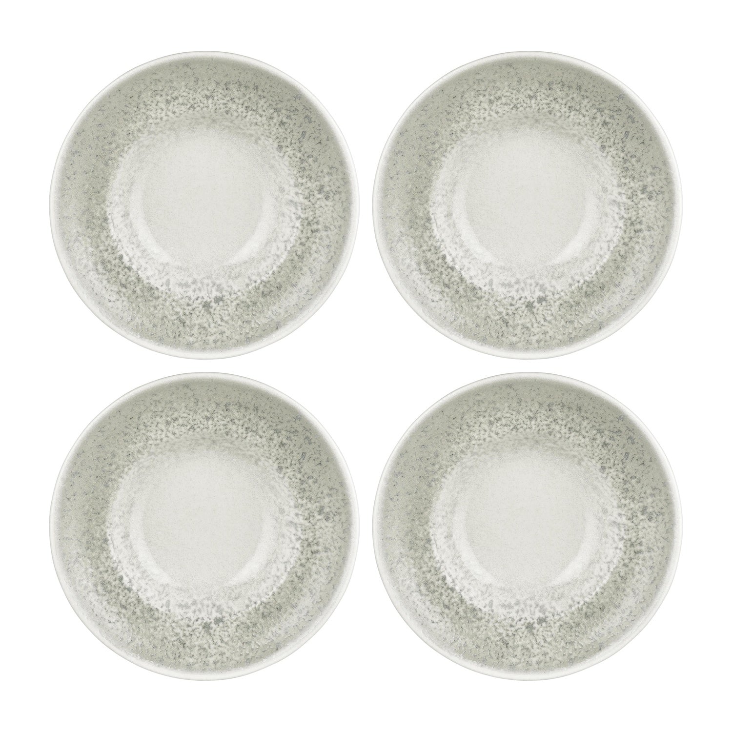 Natura Ocean dia.10.75" h:0" 17 oz. Round Blue Vitrified Deep Plate (Set of 2)
