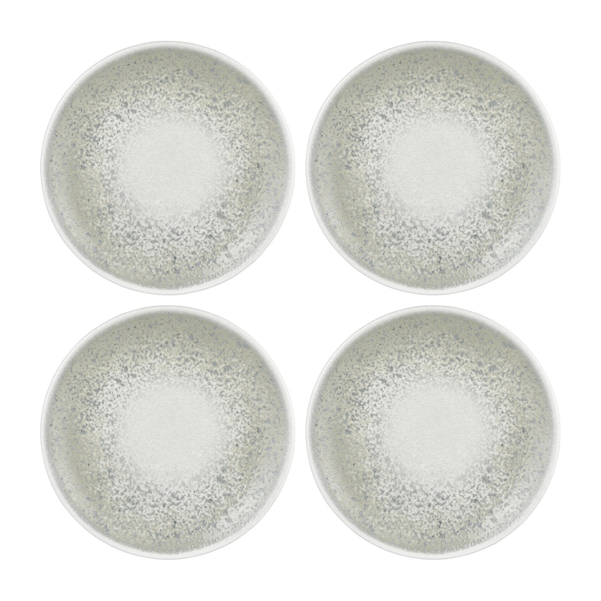 Natura Ocean dia.10.75" Round Blue Vitrified Plate (Set of 4)