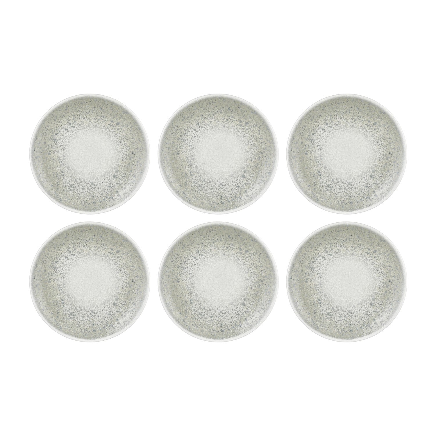 Natura Ocean dia.11.75" Round Blue Vitrified Plate (Set of 6)