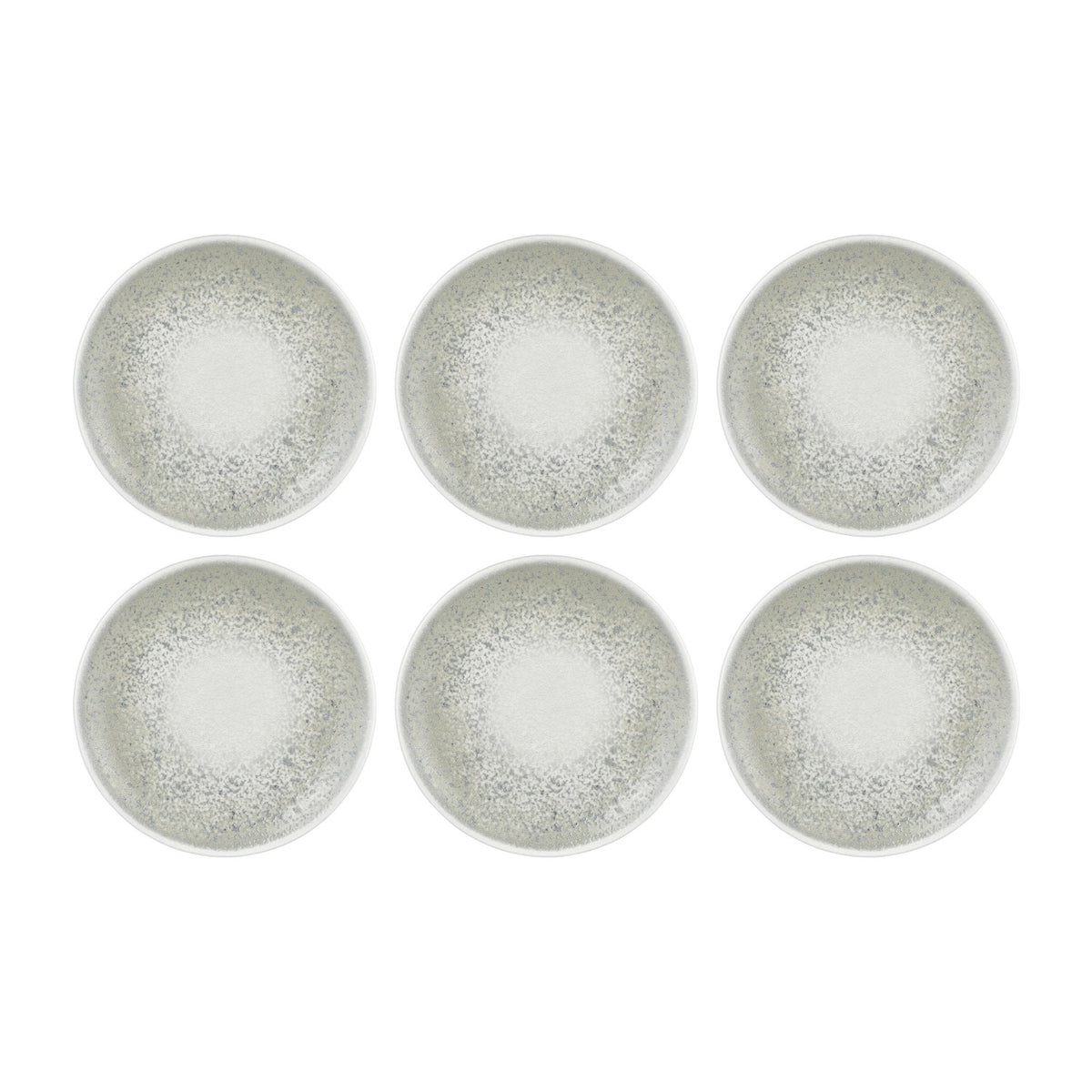 Natura Ocean dia.11.75" Round Blue Vitrified Plate (Set of 6)