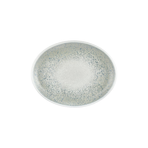 Natura Ocean 12.25" x 9.5" x h:1" Oval Blue Vitrified Platter (1 each)