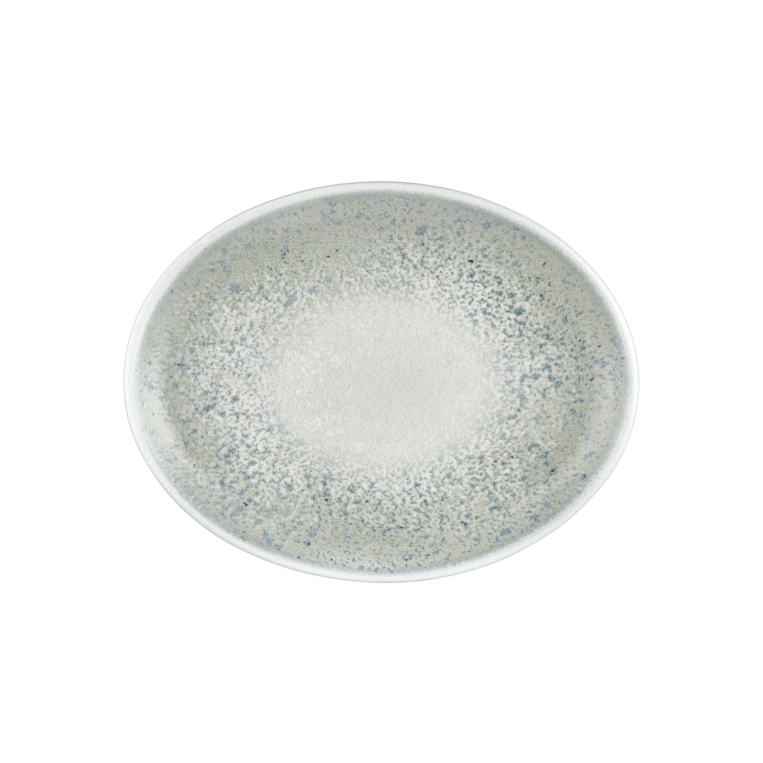 Natura Ocean 14.25" x 11" x h:1.25" Oval Blue Vitrified Platter (1 each)