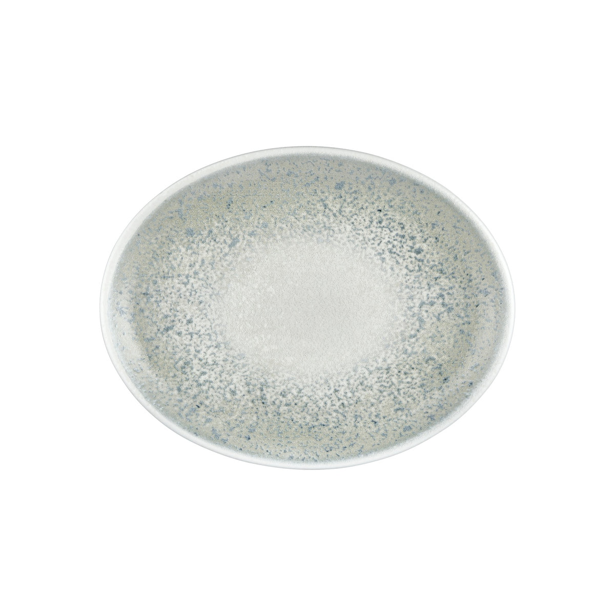 Natura Ocean 14.25" x 11" x h:1.25" Oval Blue Vitrified Platter (1 each)