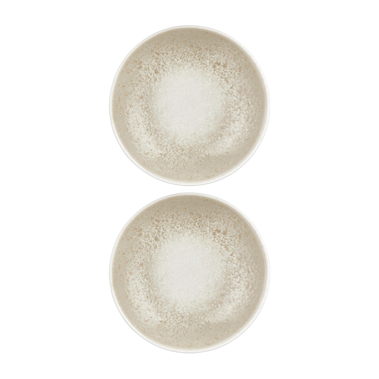 Natura dia.9" h:0" 34 oz. Round Brown Vitrified Deep Plate (Set of 2)