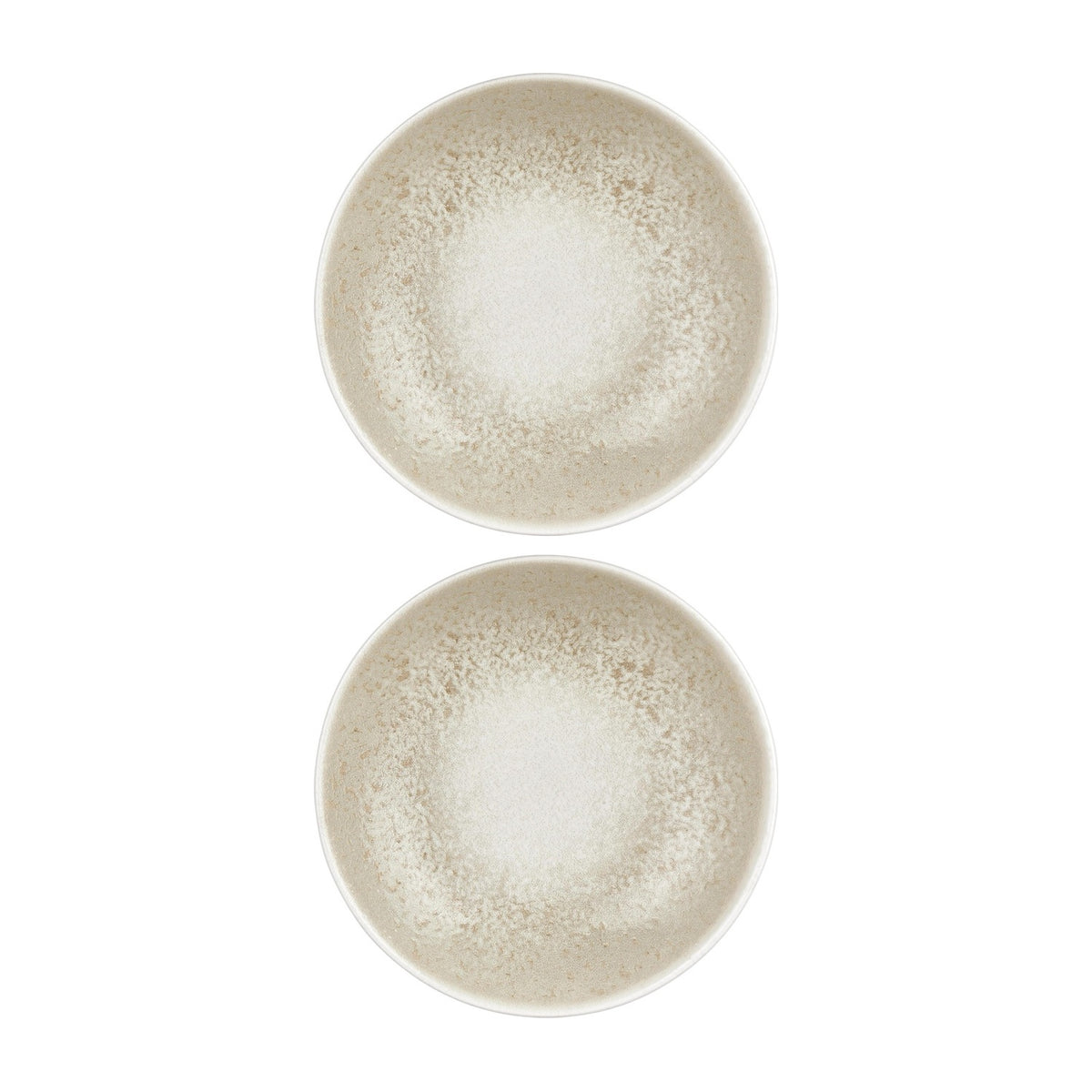 Natura dia.9" h:0" 34 oz. Round Brown Vitrified Deep Plate (Set of 2)