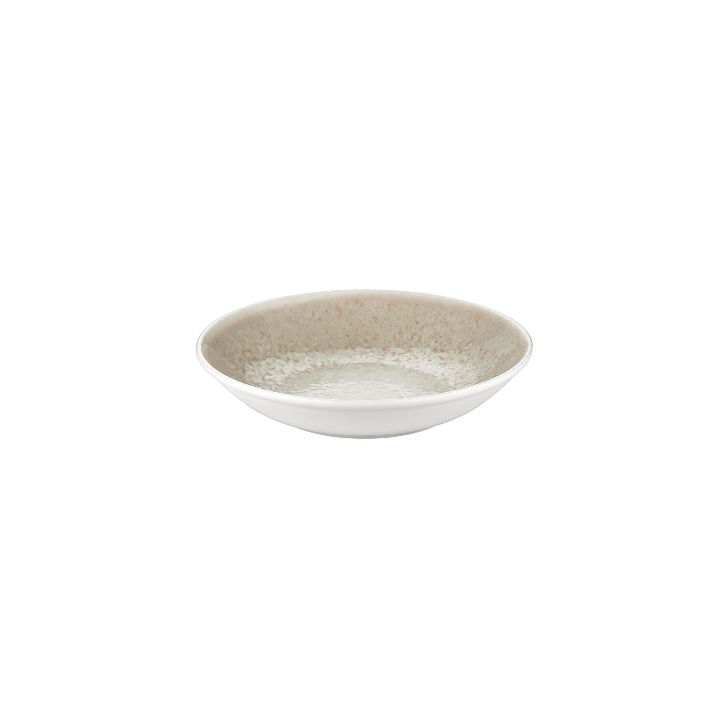 Natura dia.9.75" h:2" 44 oz. Round Brown Vitrified Deep Plate (Set of 6)