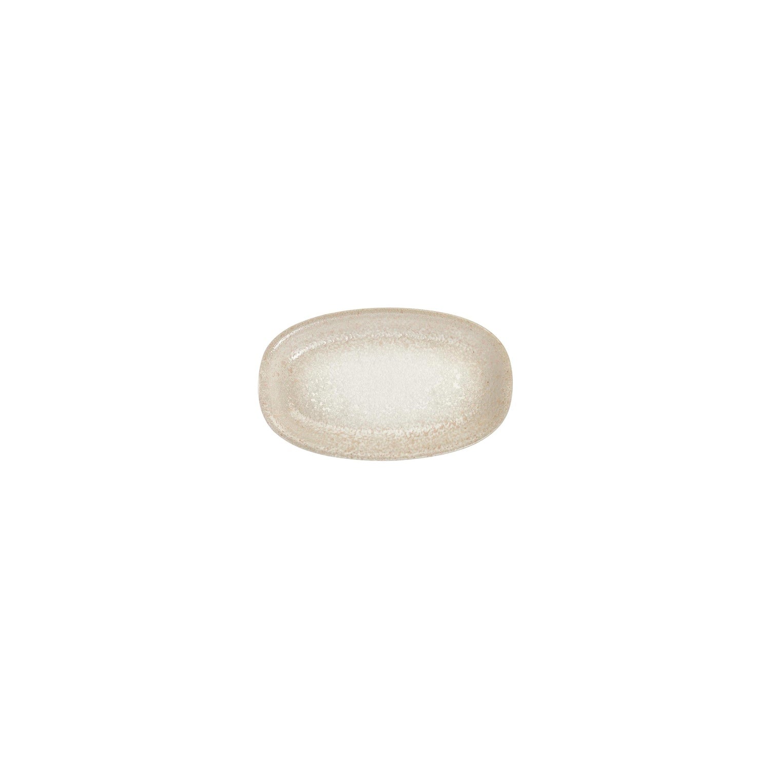 Natura 6" x 3.5" x h:0.75" Oval Brown Vitrified Platter (1 each)
