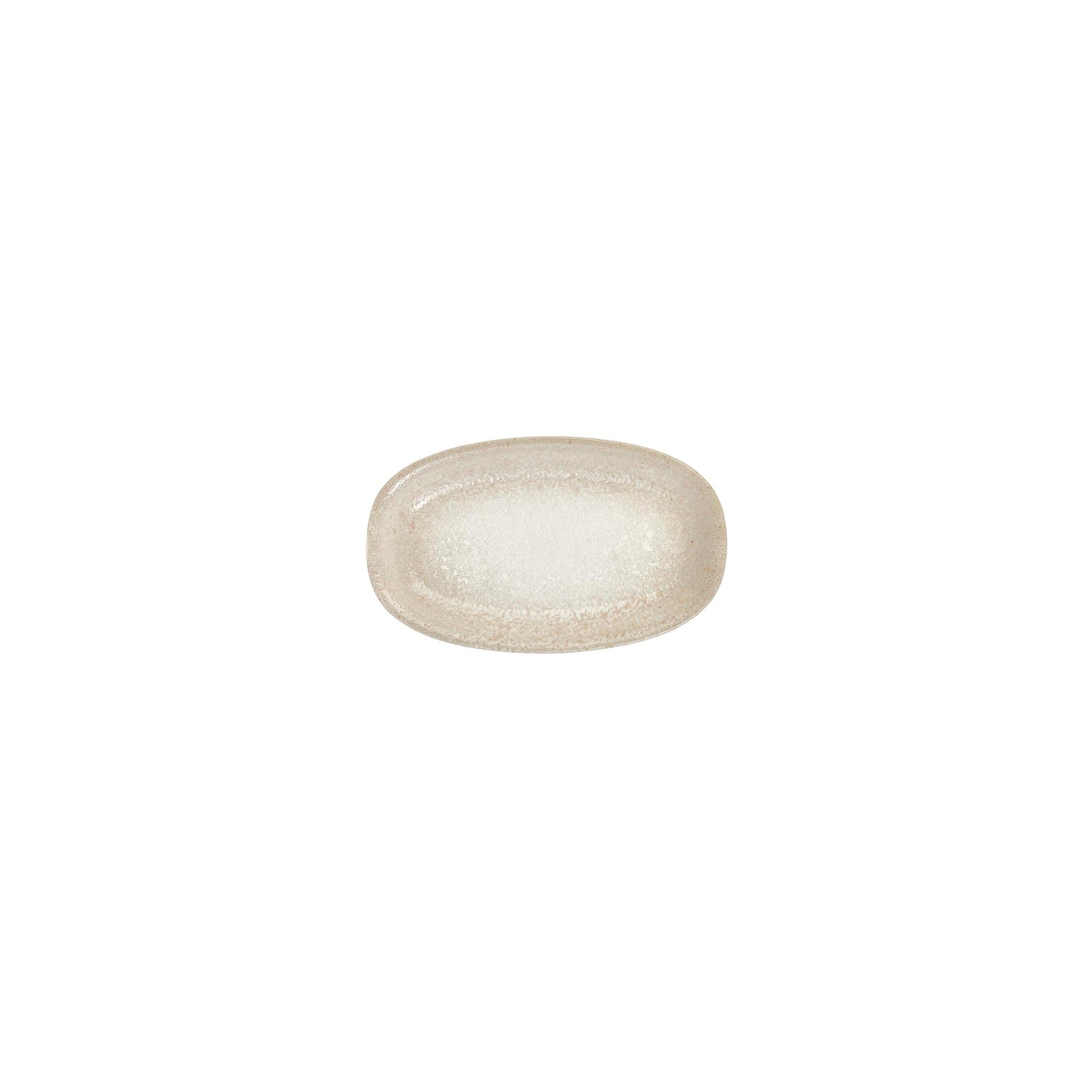 Natura 6" x 3.5" x h:0.75" Oval Brown Vitrified Platter (1 each)