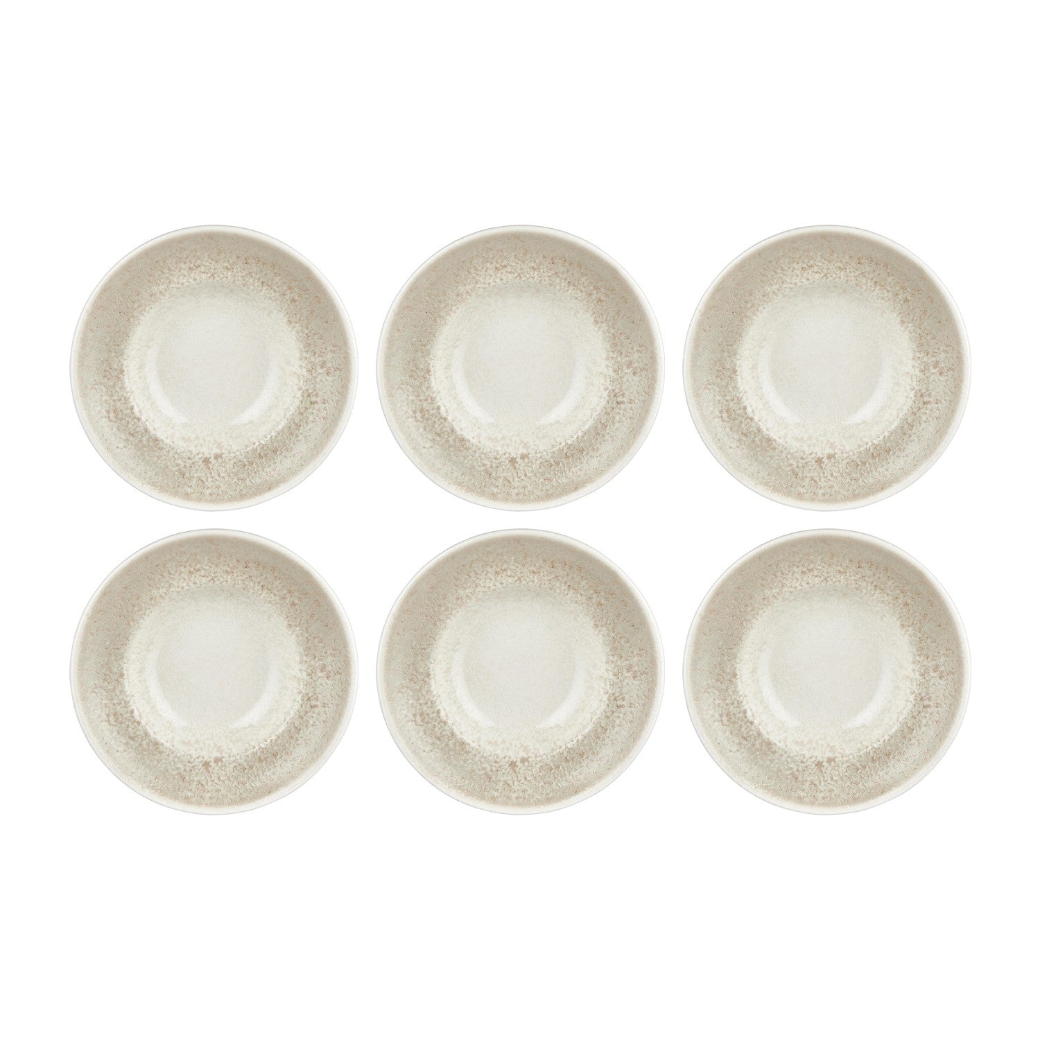 Natura dia.9.75" h:2.25" 14 oz. Round Brown Vitrified Deep Plate (Set of 6)