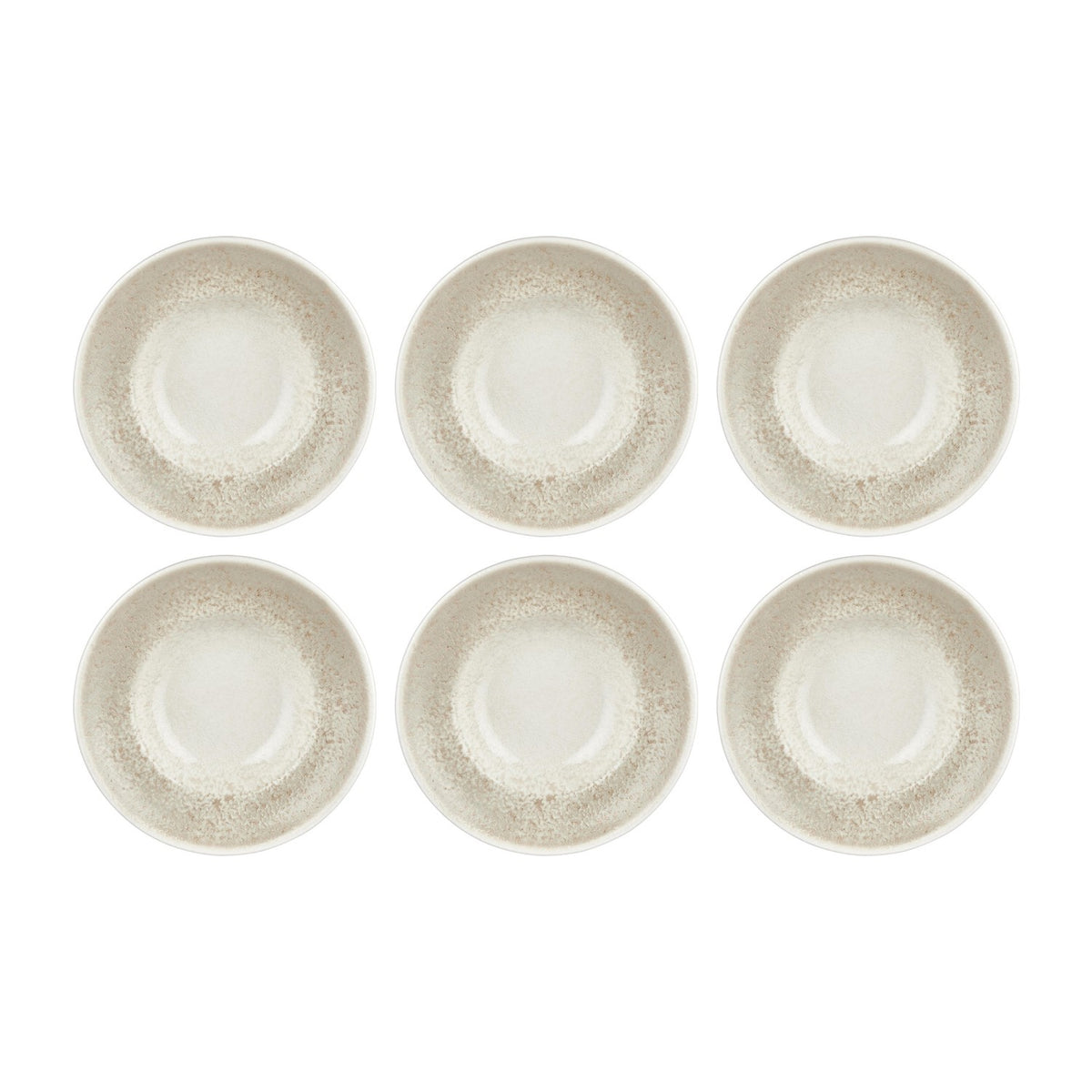 Natura dia.9.75" h:2.25" 14 oz. Round Brown Vitrified Deep Plate (Set of 6)