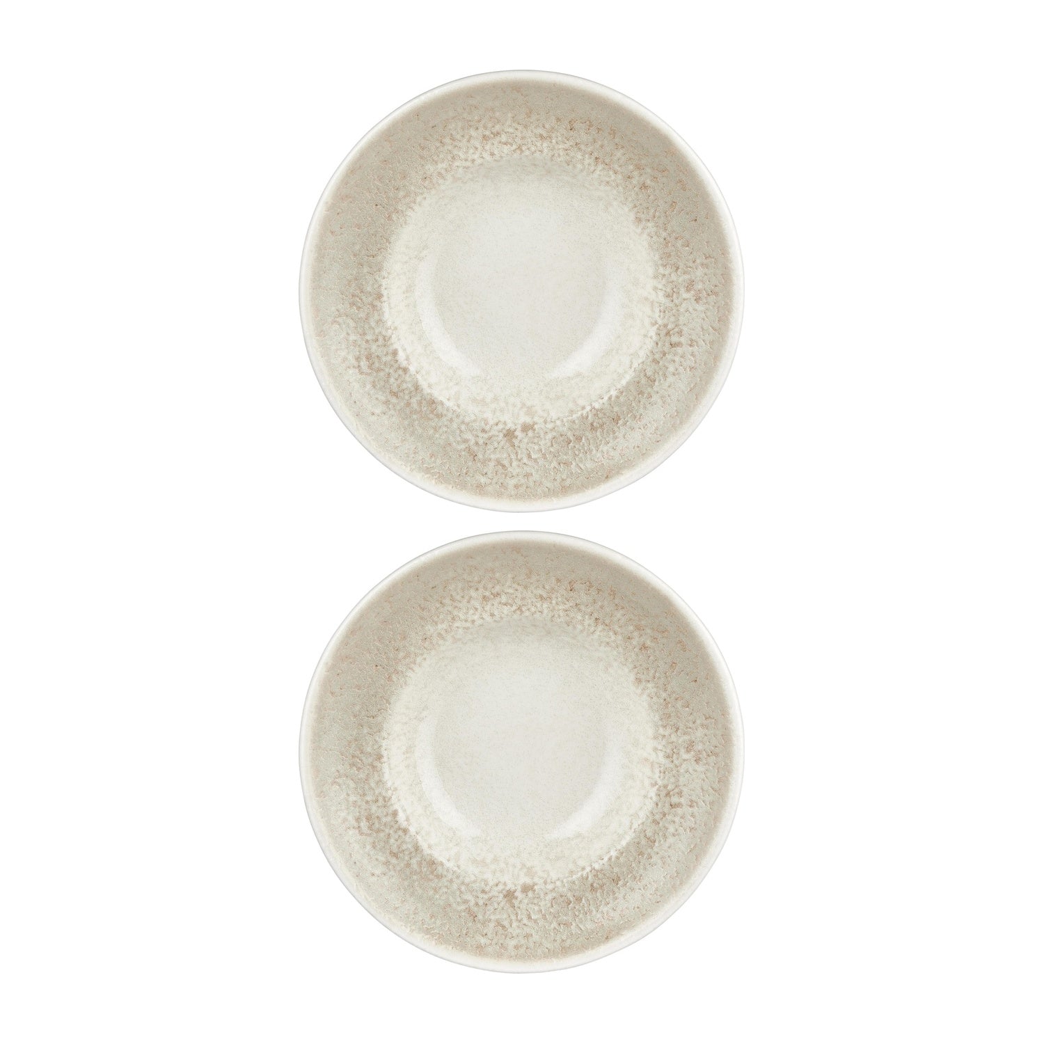 Natura dia.10.75" h:0" 17 oz. Round Brown Vitrified Deep Plate (Set of 2)