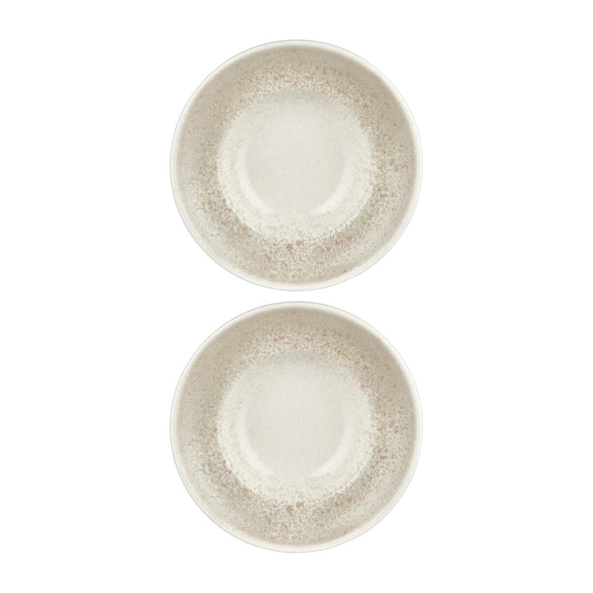 Natura dia.10.75" h:0" 17 oz. Round Brown Vitrified Deep Plate (Set of 2)