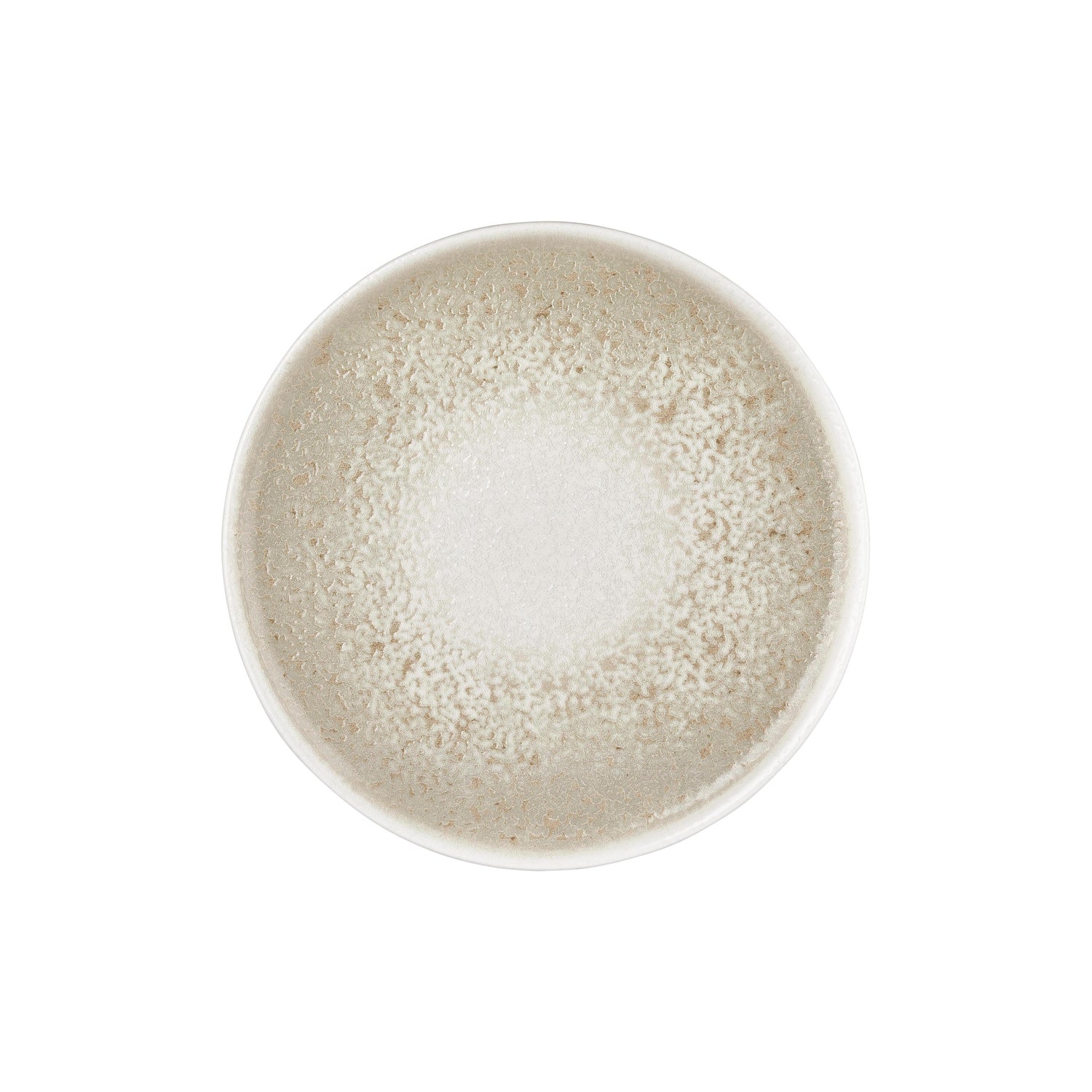 Natura dia.12.5" x 12.5" Round Brown Vitrified Pizza Plate (Set of 6)