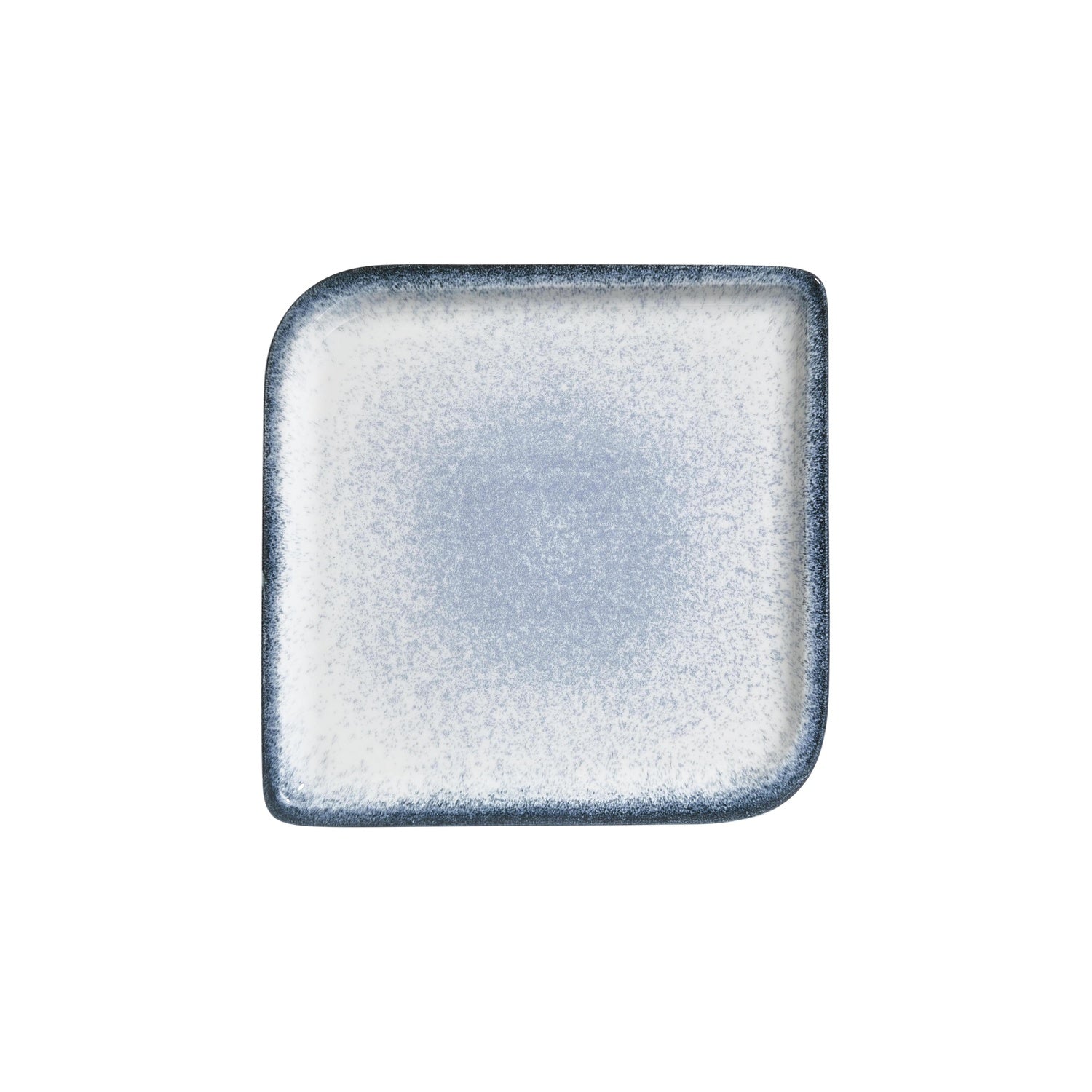 Occhio 11" x 11" Square Blue Vitrified Plate