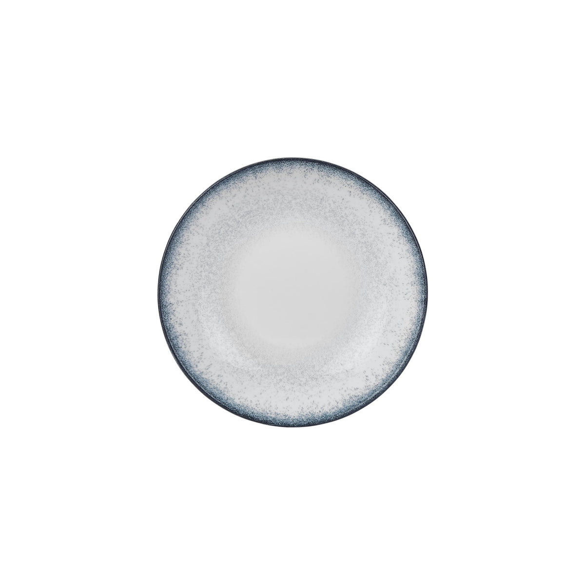 Occhio dia.9.75" h:0" 44 oz. Round Blue Vitrified Deep Plate (Set of 2)