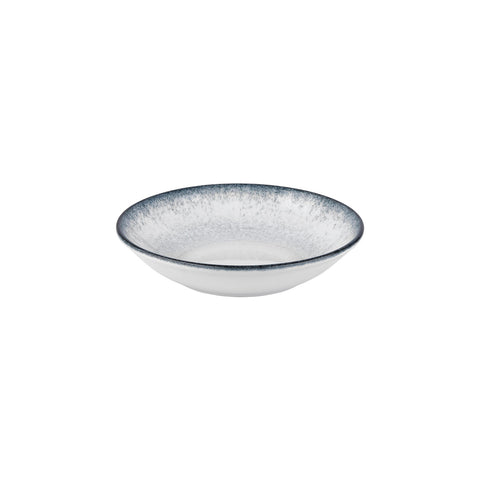 Occhio dia.11" h:0" 57 oz. Round Blue Vitrified Deep Plate (Set of 6)